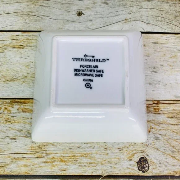 Threshold Target WHITE SOFT SQUARE All White Undecorated 6" All Porpuse Bowl - Picture 7 of 16